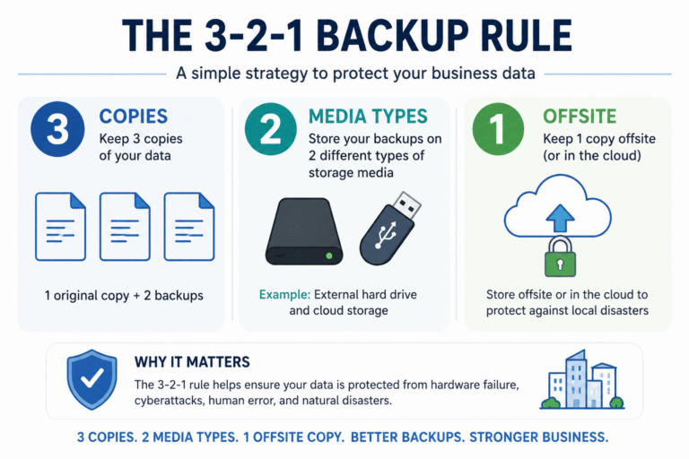 3-2-1 backup rule explained for small businesses